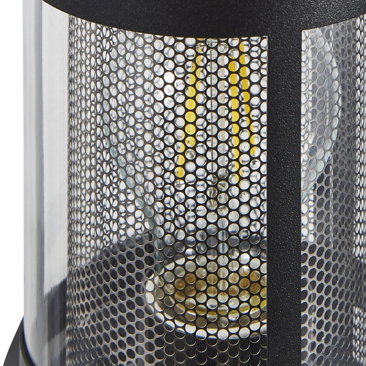Gada 1 Light Outdoor Wall Light with Stainless Steel Mesh - Black