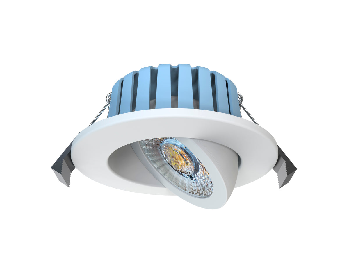 Eden 7 Watt LED Adjustable IP65 Colour Changing Downlight, White