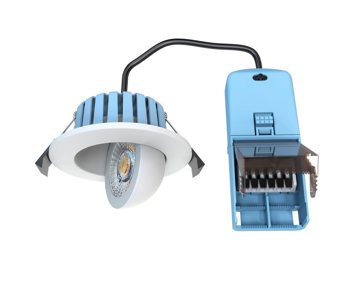 Eden 7 Watt LED Adjustable IP65 Colour Changing Downlight, White