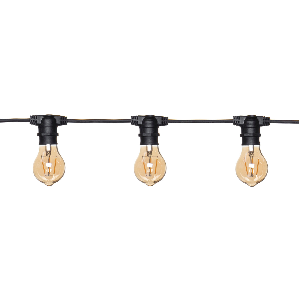 Hardy 20 Light Outdoor Festoon String Lights - Black