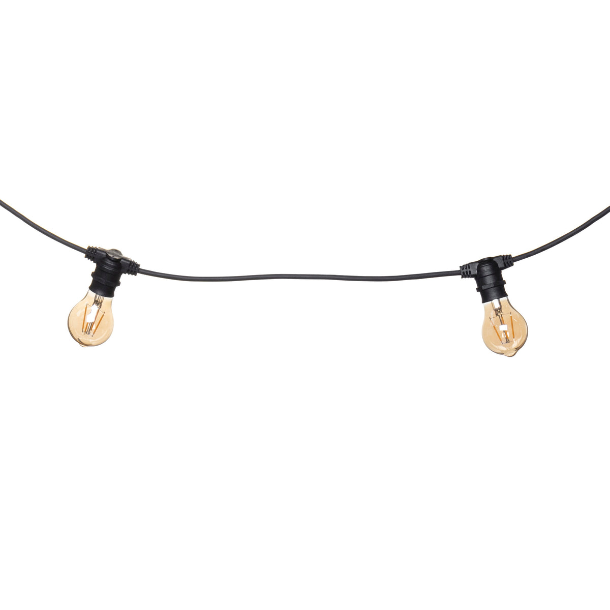 Hardy 20 Light Outdoor Festoon String Lights - Black