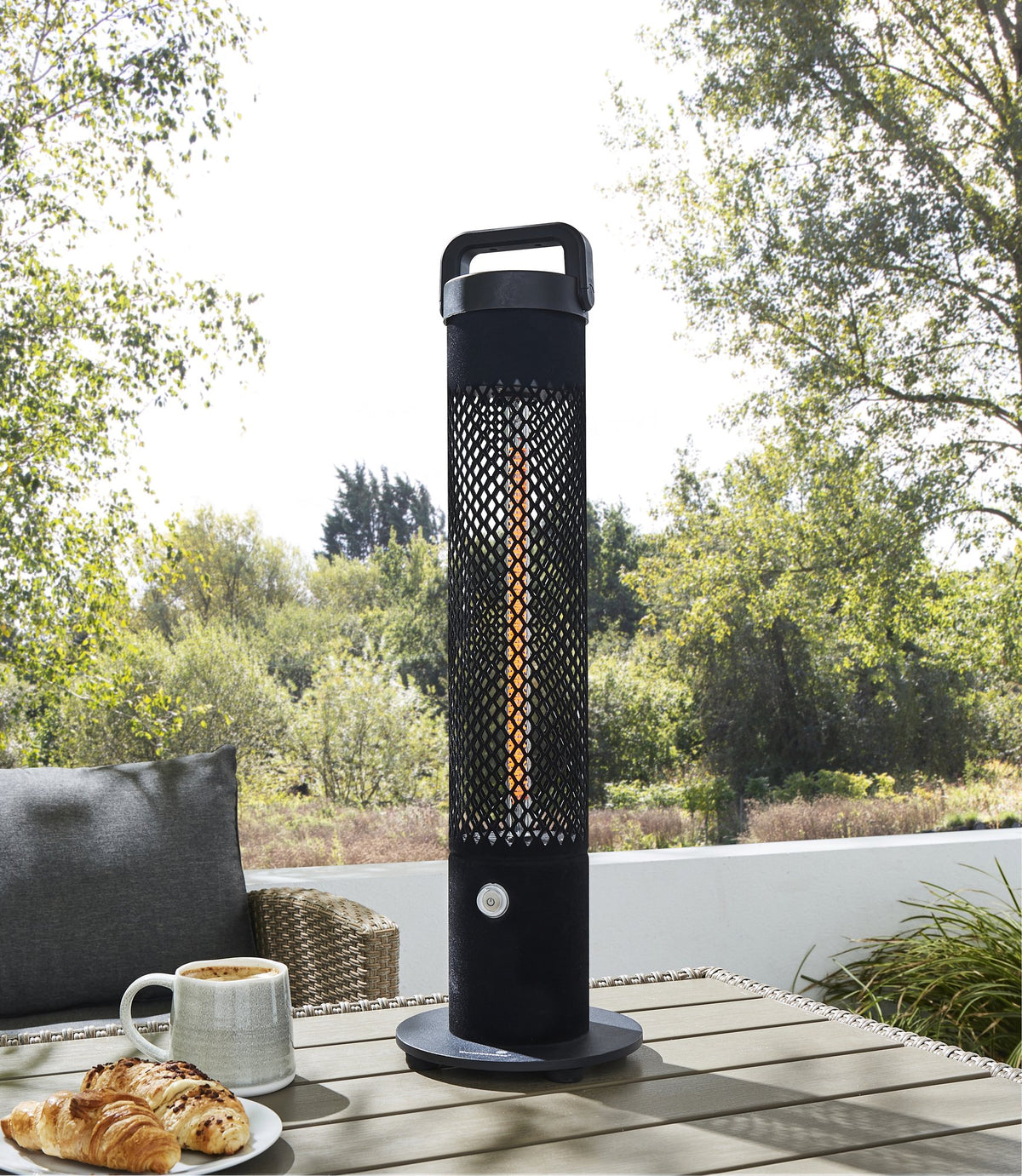 Harry - 1200w Flocked Outdoor Floor Standing Heater