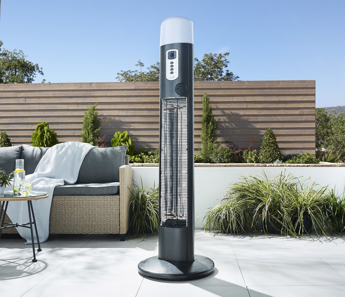 Amber - 3000w Floor Standing Patio Heater with PIR