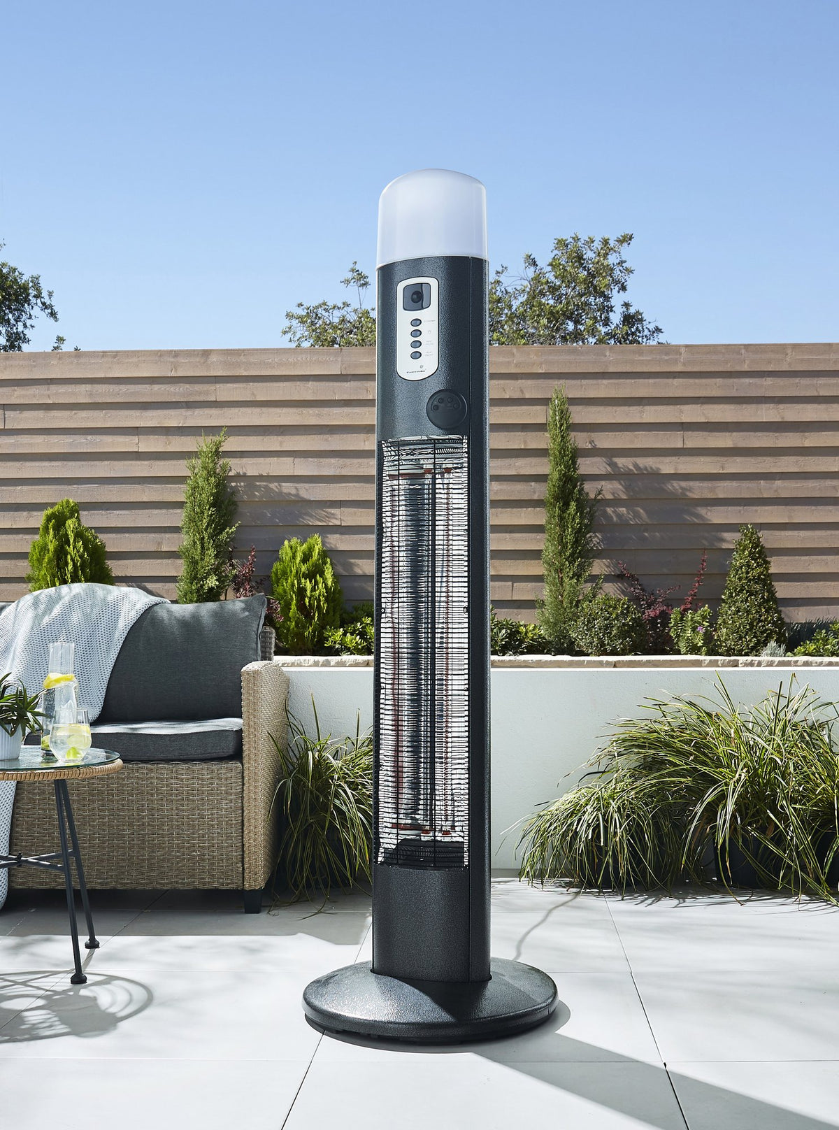 Amber - 3000w Floor Standing Patio Heater with PIR