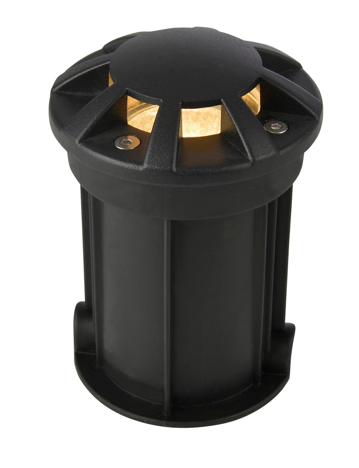 Pan Recessed Floor Uplight 8 way, Black