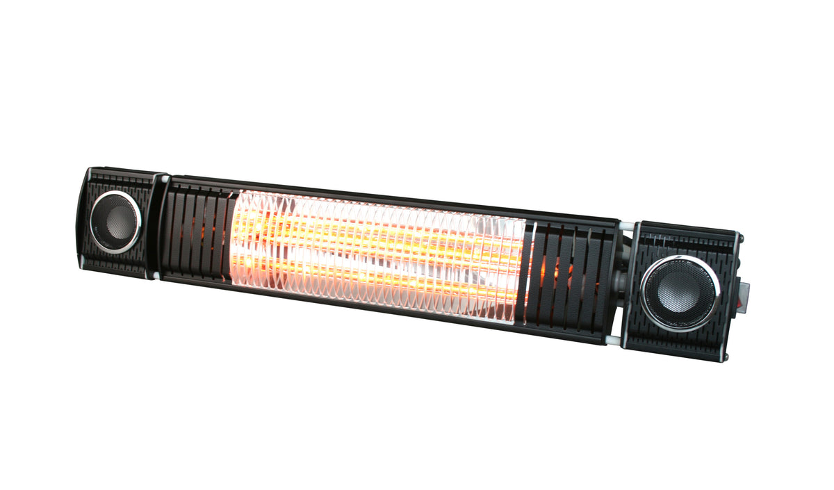 Flint - Wall Mounted Heater with Bluetooth Speakers