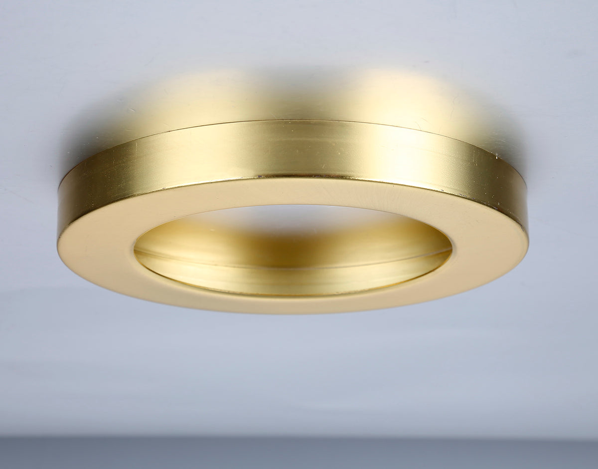 Tauri Magnetic Ring for 6 Watt LED Panel - Shiny Brass