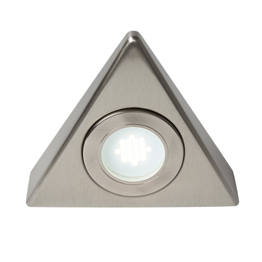 Fonte Triangular Day Light LED Under Kitchen Cabinet Light - Satin Nickel