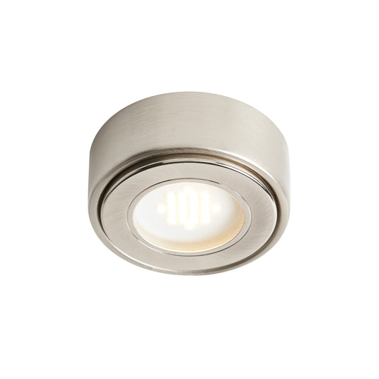 Laghetto Circular LED Under Cabinet Light Warm White - Satin Nickel