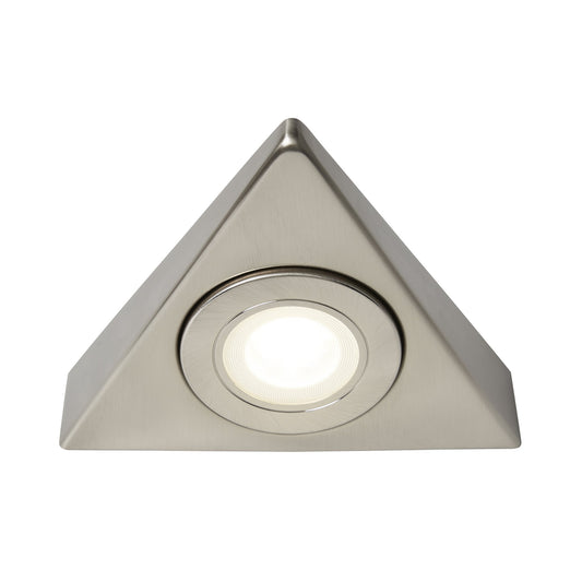 Faro LED CCT Triangle Under Cupboard Light Satin Nickel