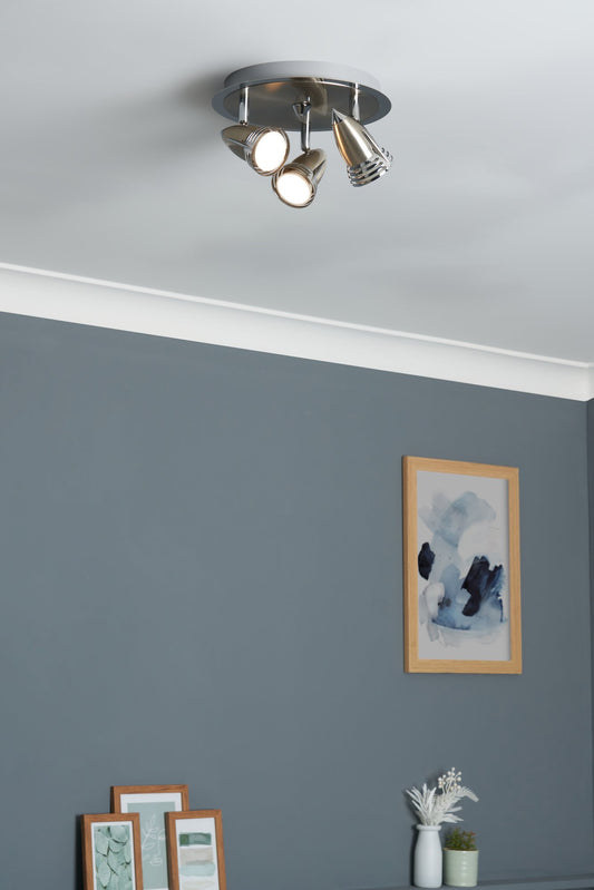 Elara Satin Nickel 3 light