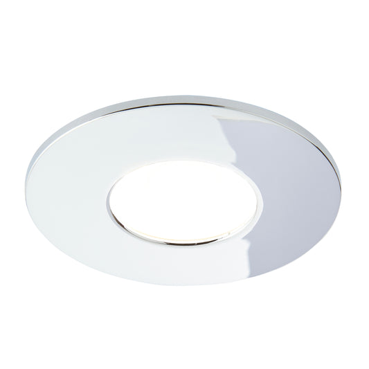 Rhom Fixed LED Fire Rated IP65 Recessed Downlight - Chrome