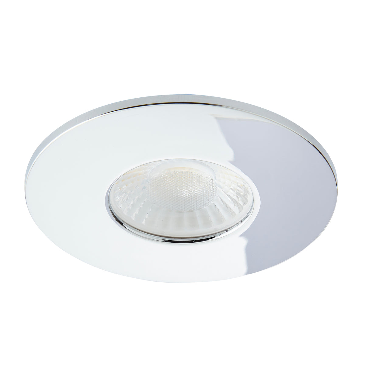 Rhom Fixed LED Fire Rated IP65 Recessed Downlight - Chrome