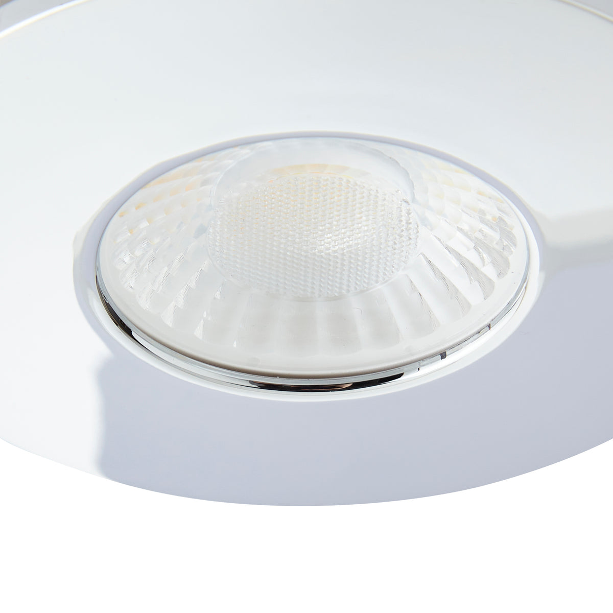 Rhom Fixed LED Fire Rated IP65 Recessed Downlight - Chrome