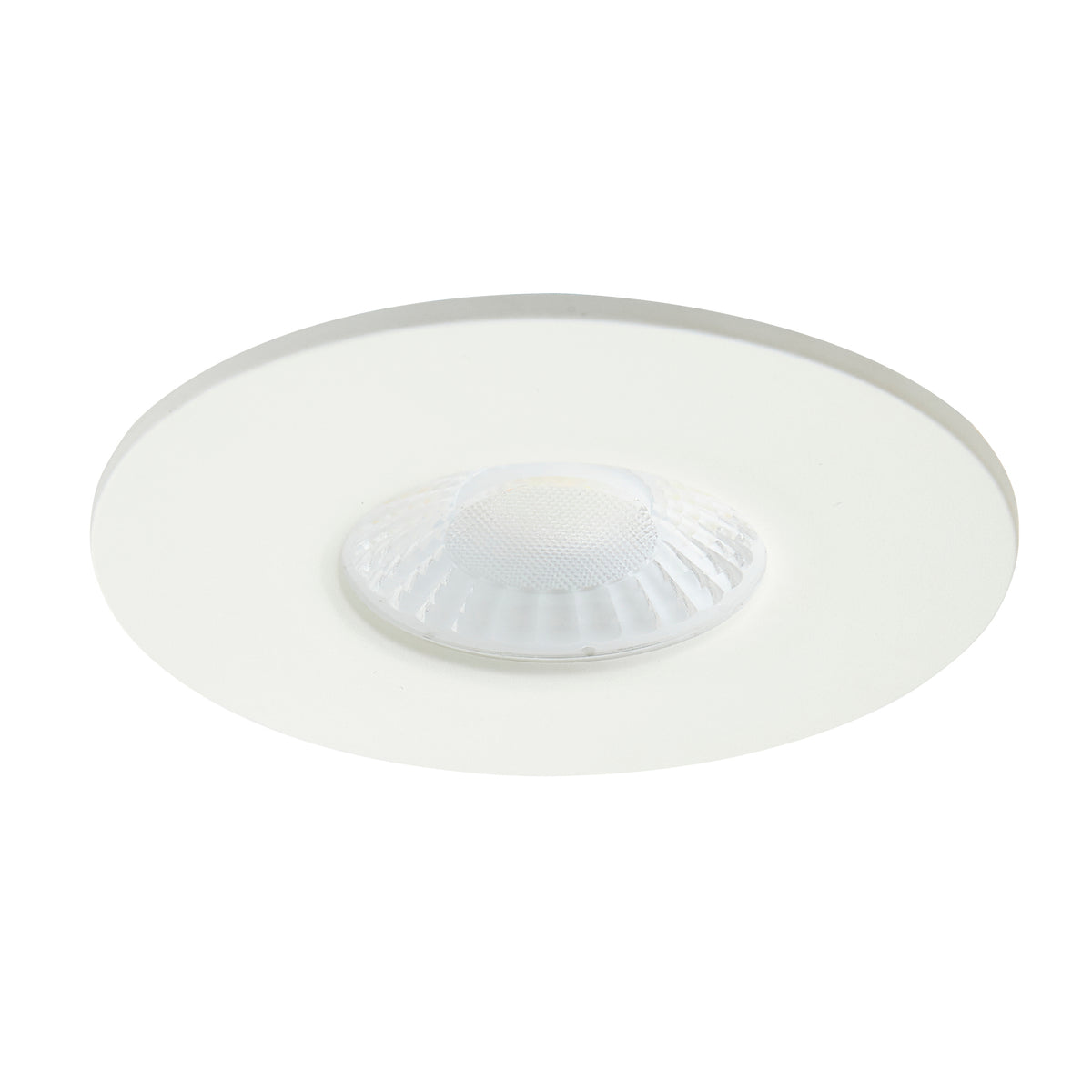 Rhom Fixed LED Fire Rated IP65 Recessed Downlight - Matt White