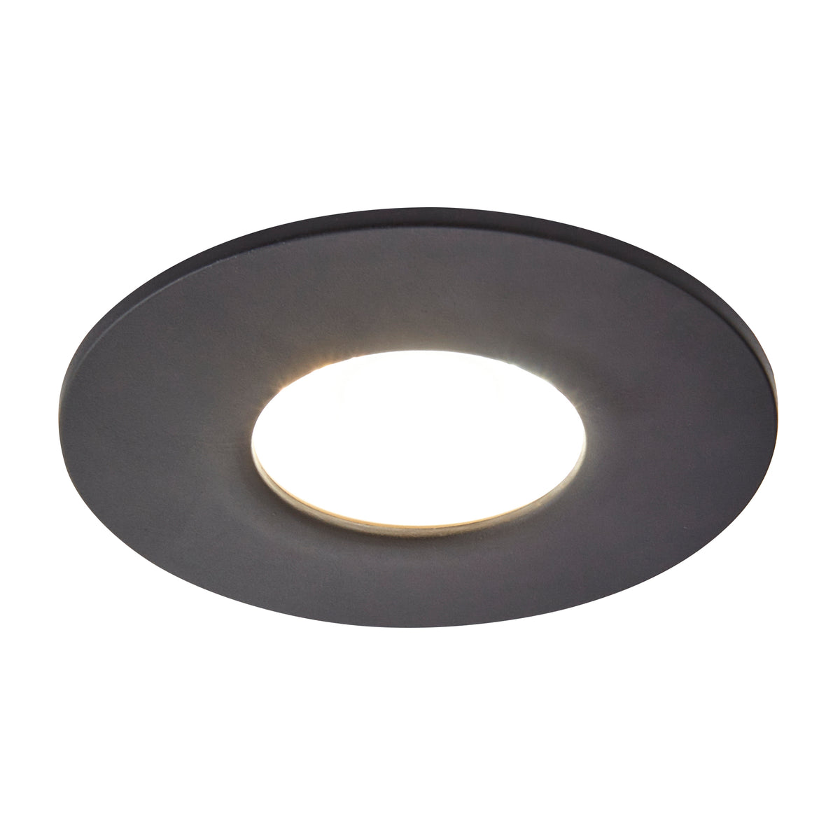 Rhom Fixed LED Fire Rated IP65 Recessed Downlight - Black Chrome