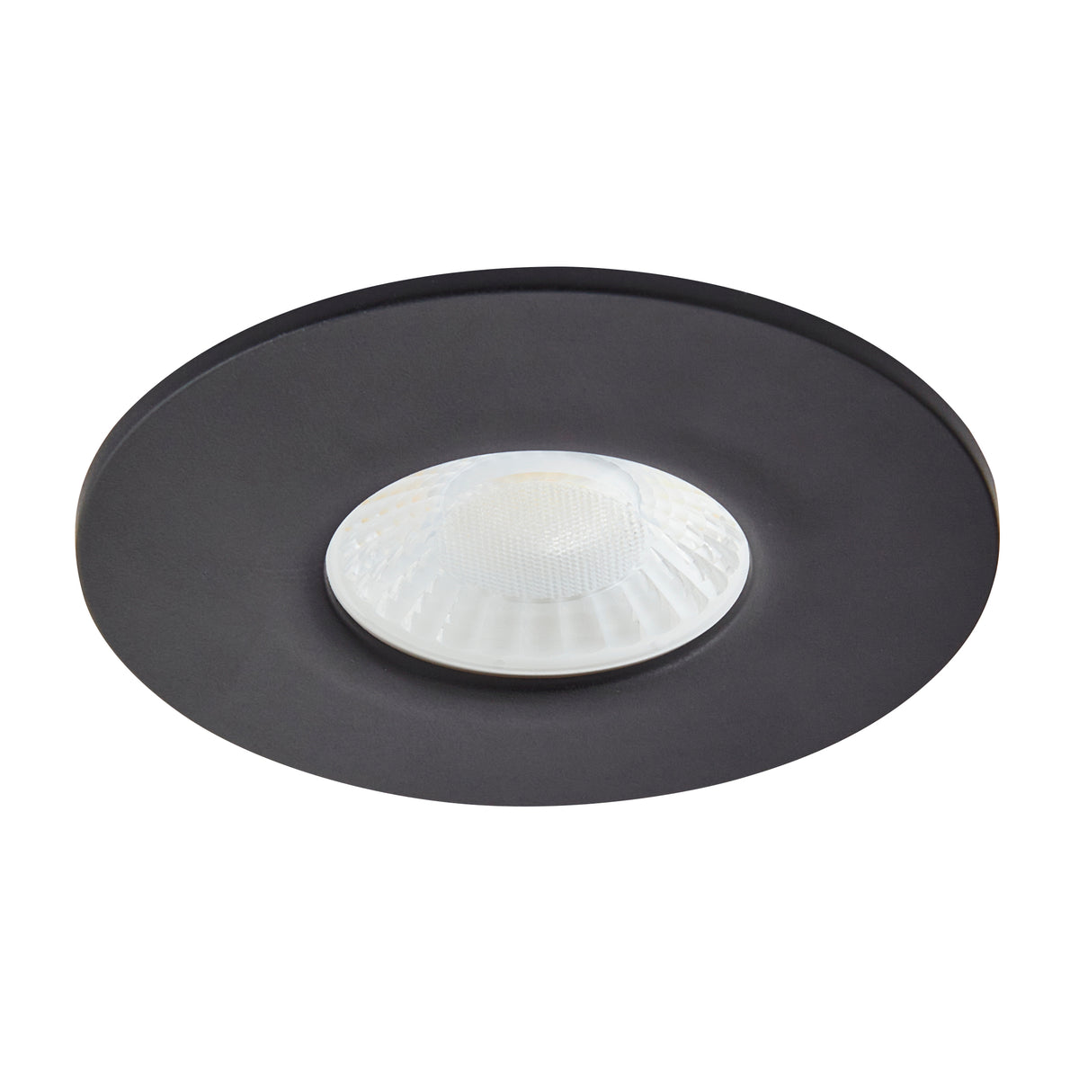 Rhom Fixed LED Fire Rated IP65 Recessed Downlight - Satin Black