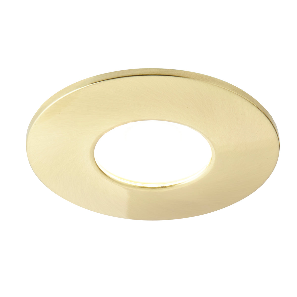 Rhom Fixed LED Fire Rated IP65 Recessed Downlight - Satin Brass