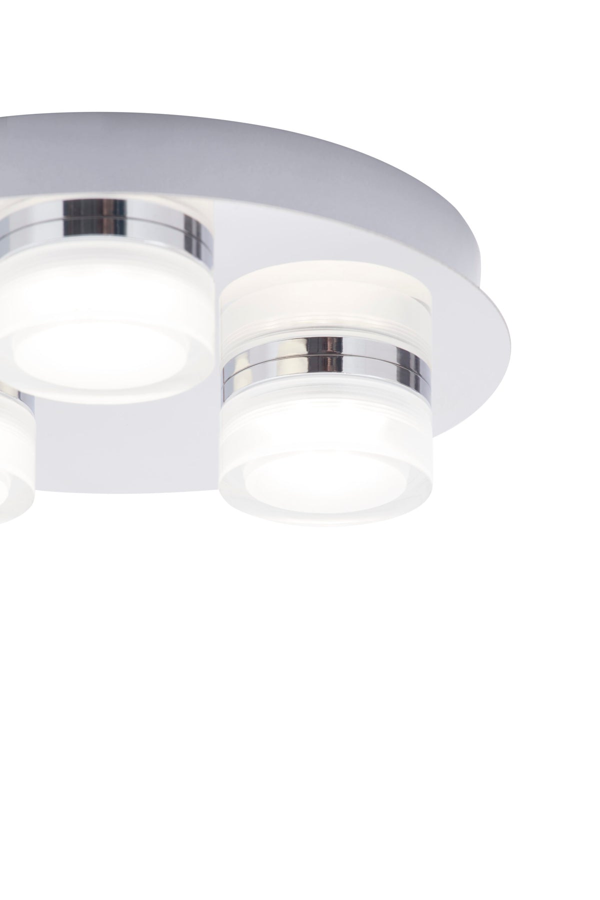 Amalfi LED Bathroom Ceiling Spotlight Plate, Chrome