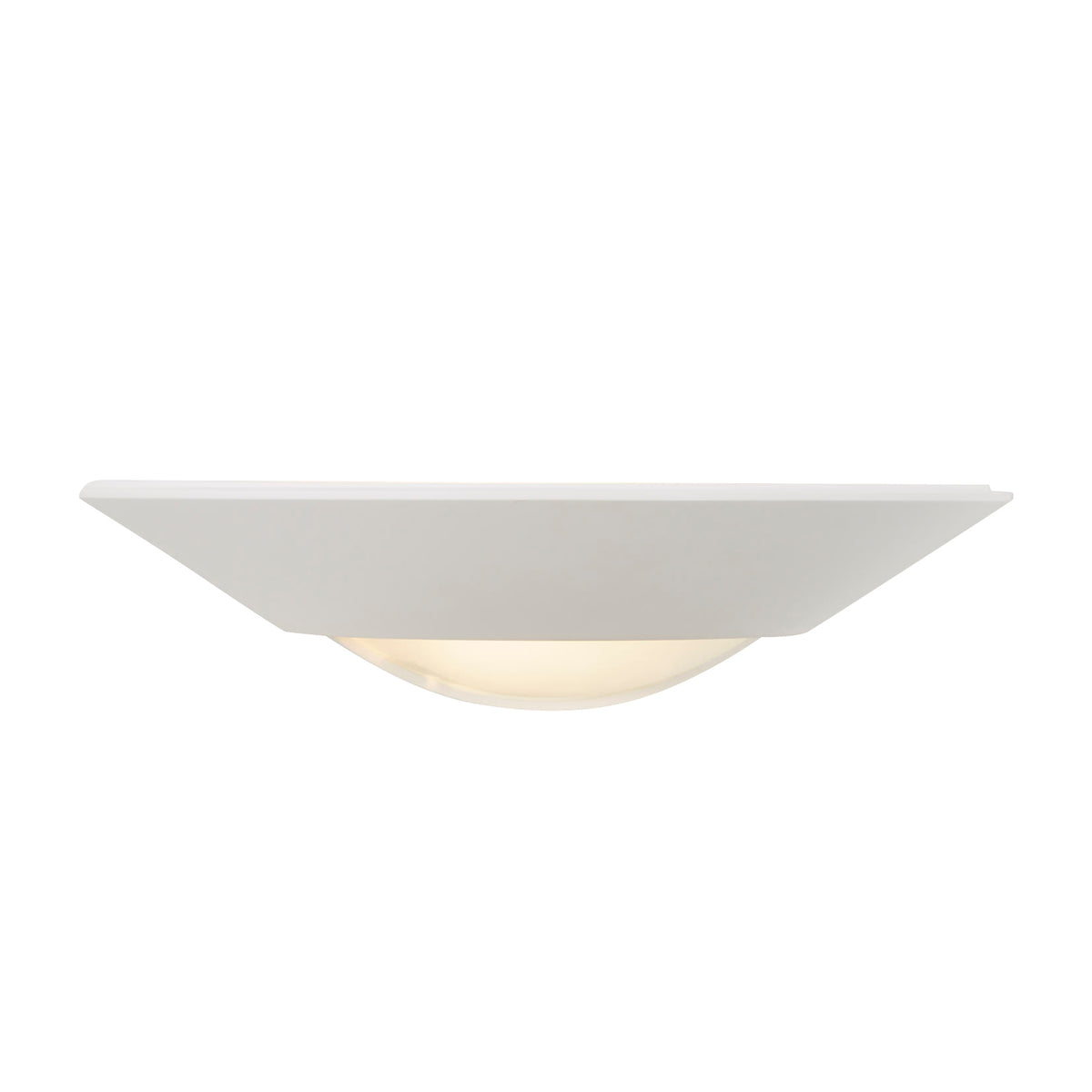 Telde Plaster Wall Uplighter with Glass White