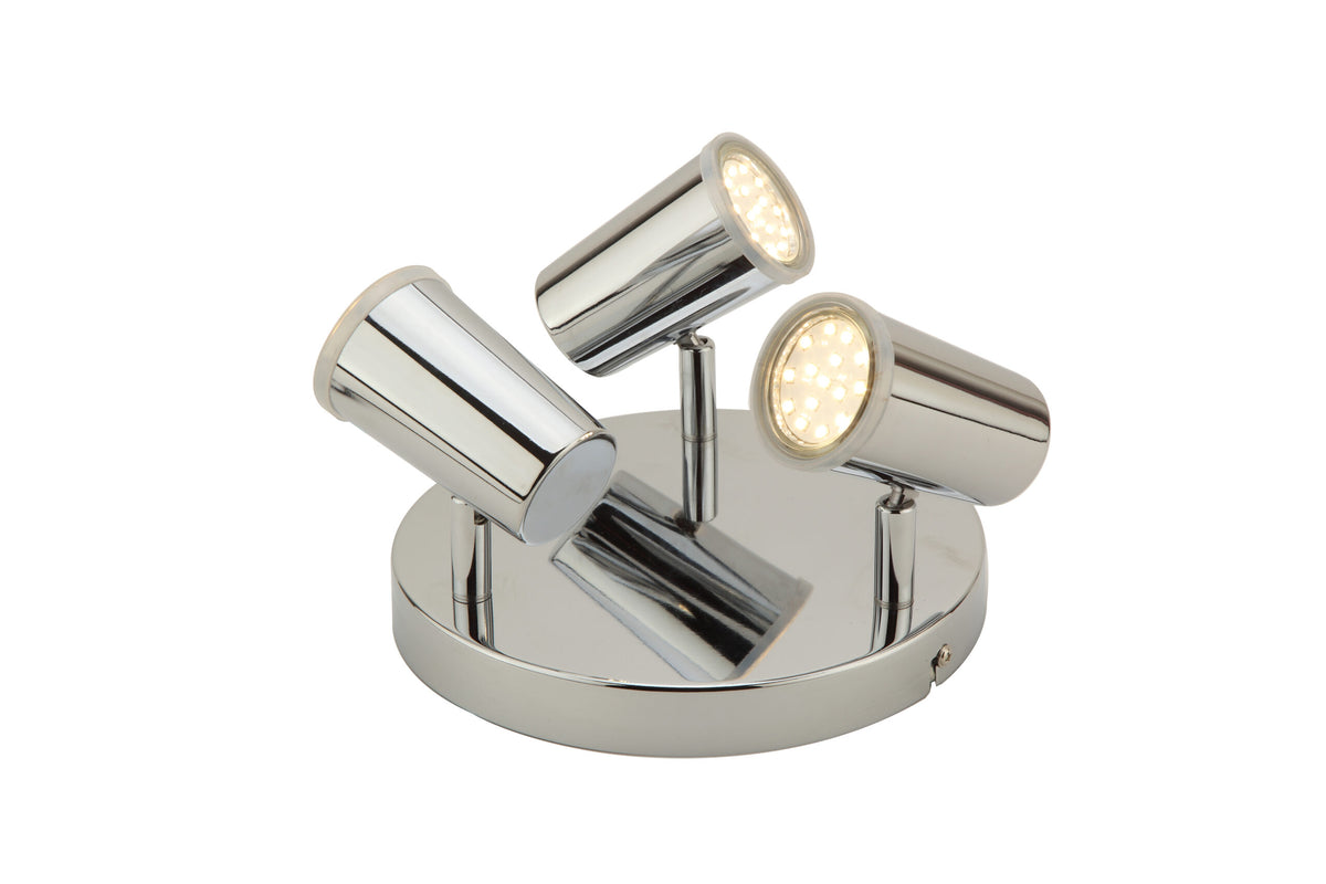 Freya Bathroom Ceiling Spotlight Plate, Chrome