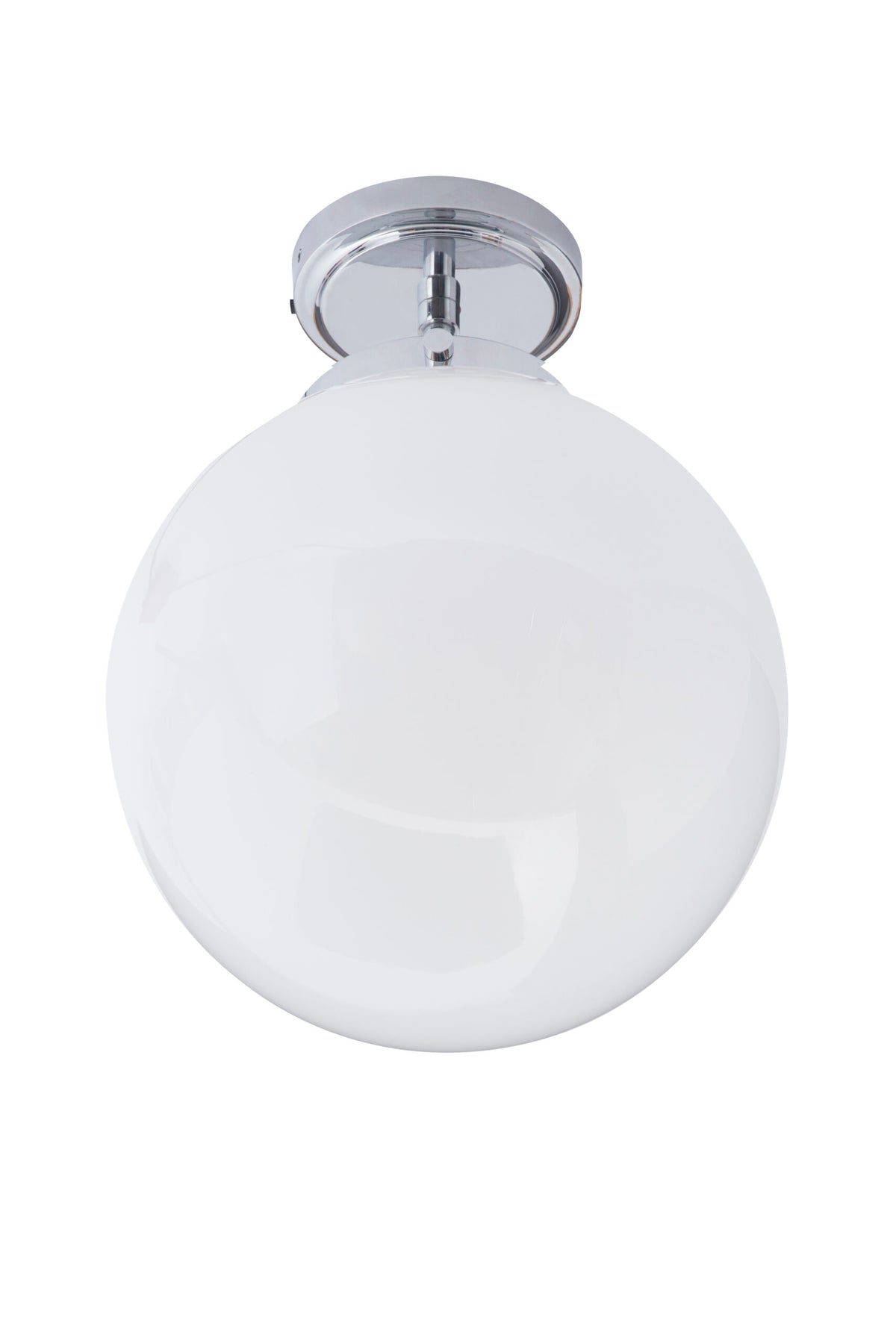 Porto Bathroom Globe Ceiling Light, Chrome