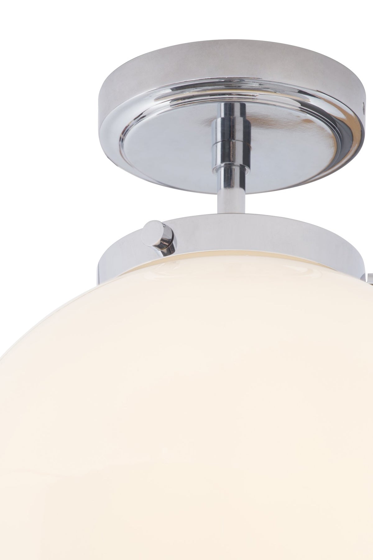 Porto Bathroom Globe Ceiling Light, Chrome