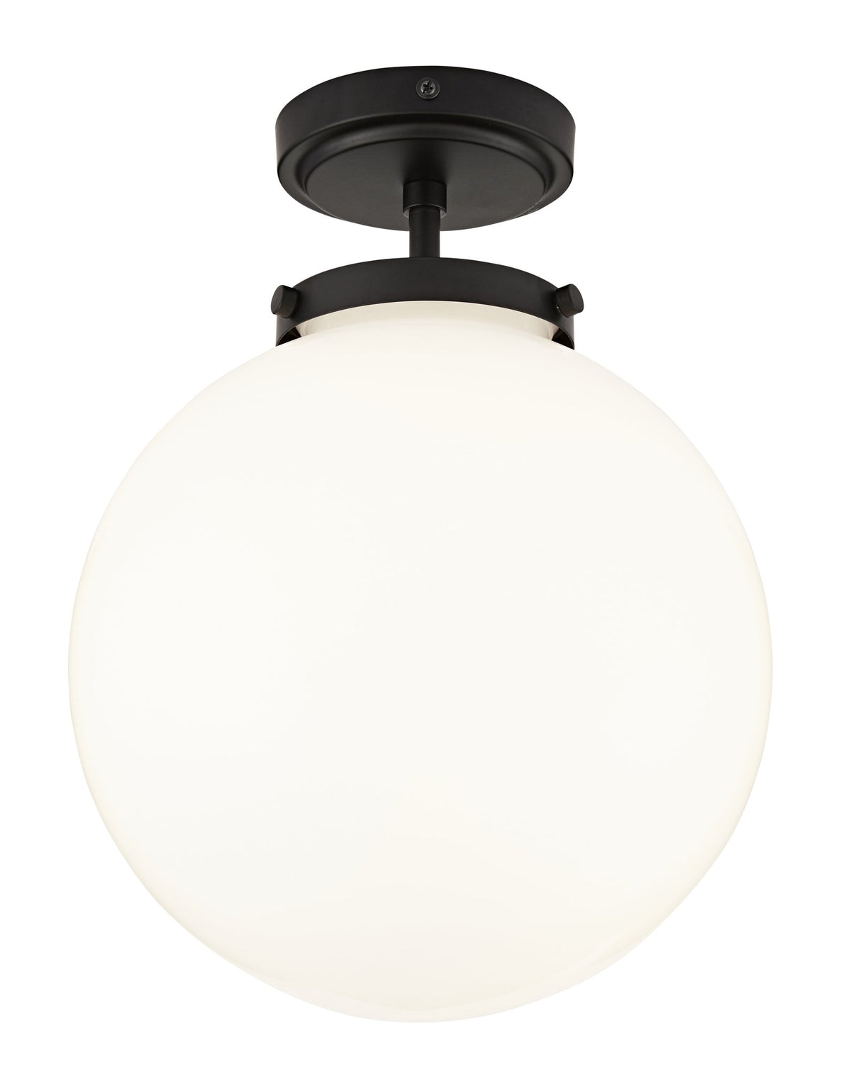 Porto Bathroom Globe Ceiling Light, Matt Black