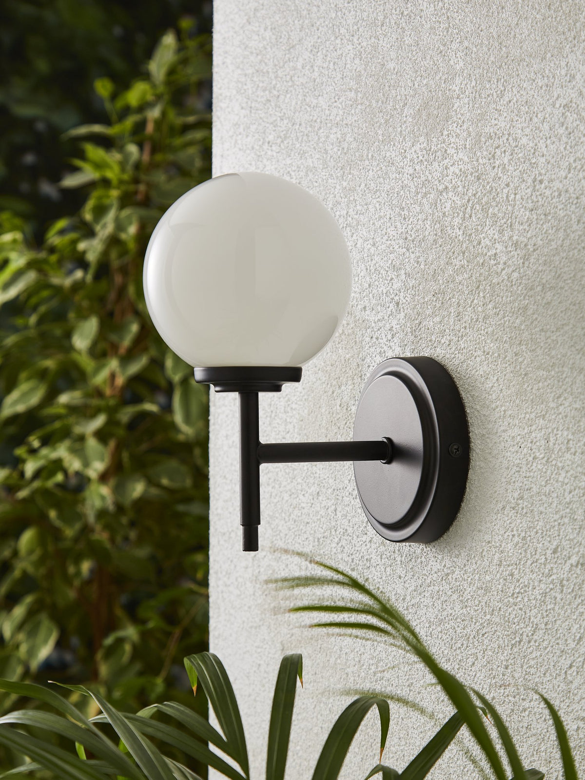 Porto Bathroom Wall Light, Matt Black