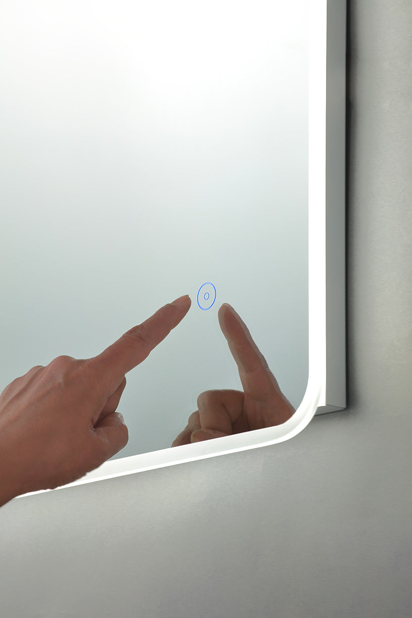 Nor LED Bathroom Mirror Touch Sensitive Wall Light - Chrome