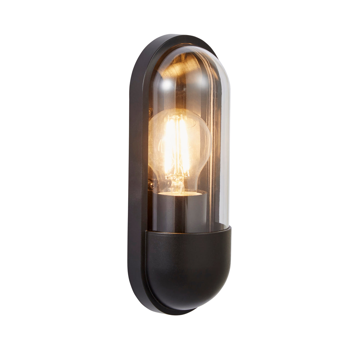 Pilule Outdoor Wall Light, Black