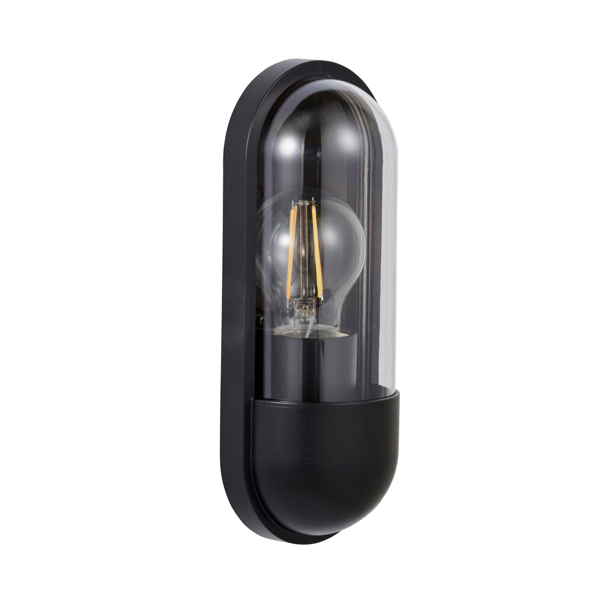 Pilule Outdoor Wall Light, Black