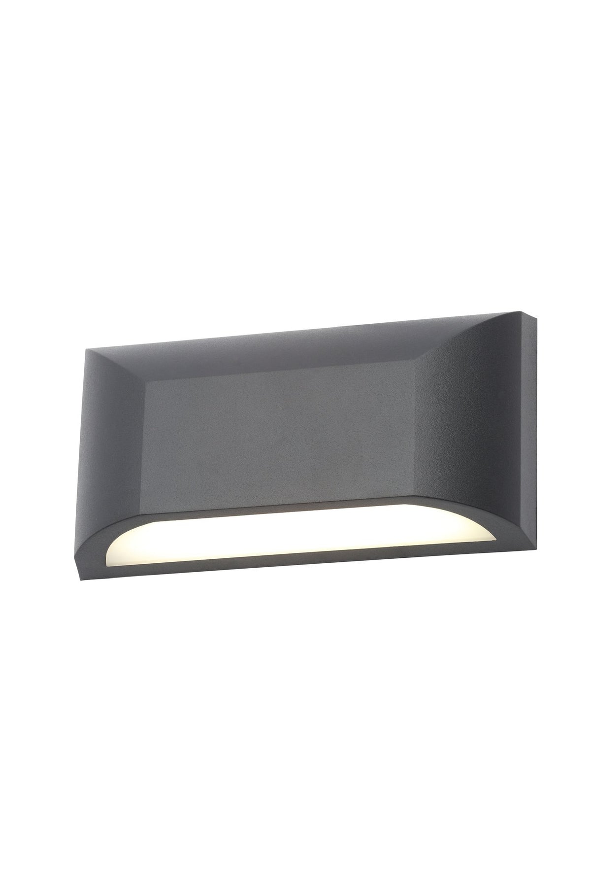 Poole Outdoor LED Rectangular Down Wall Light - Black