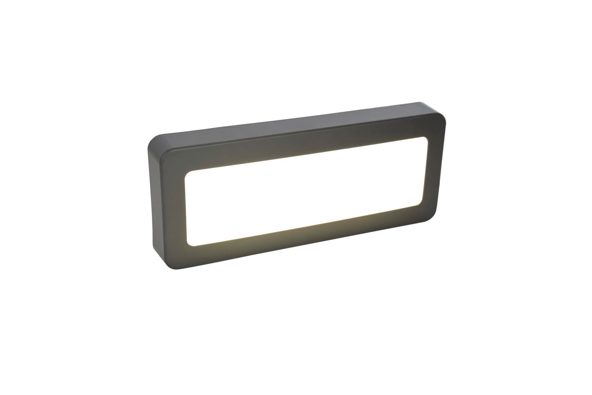 Breez 5 Watt LED Opal Surface Brick Wall Light, Anthracite