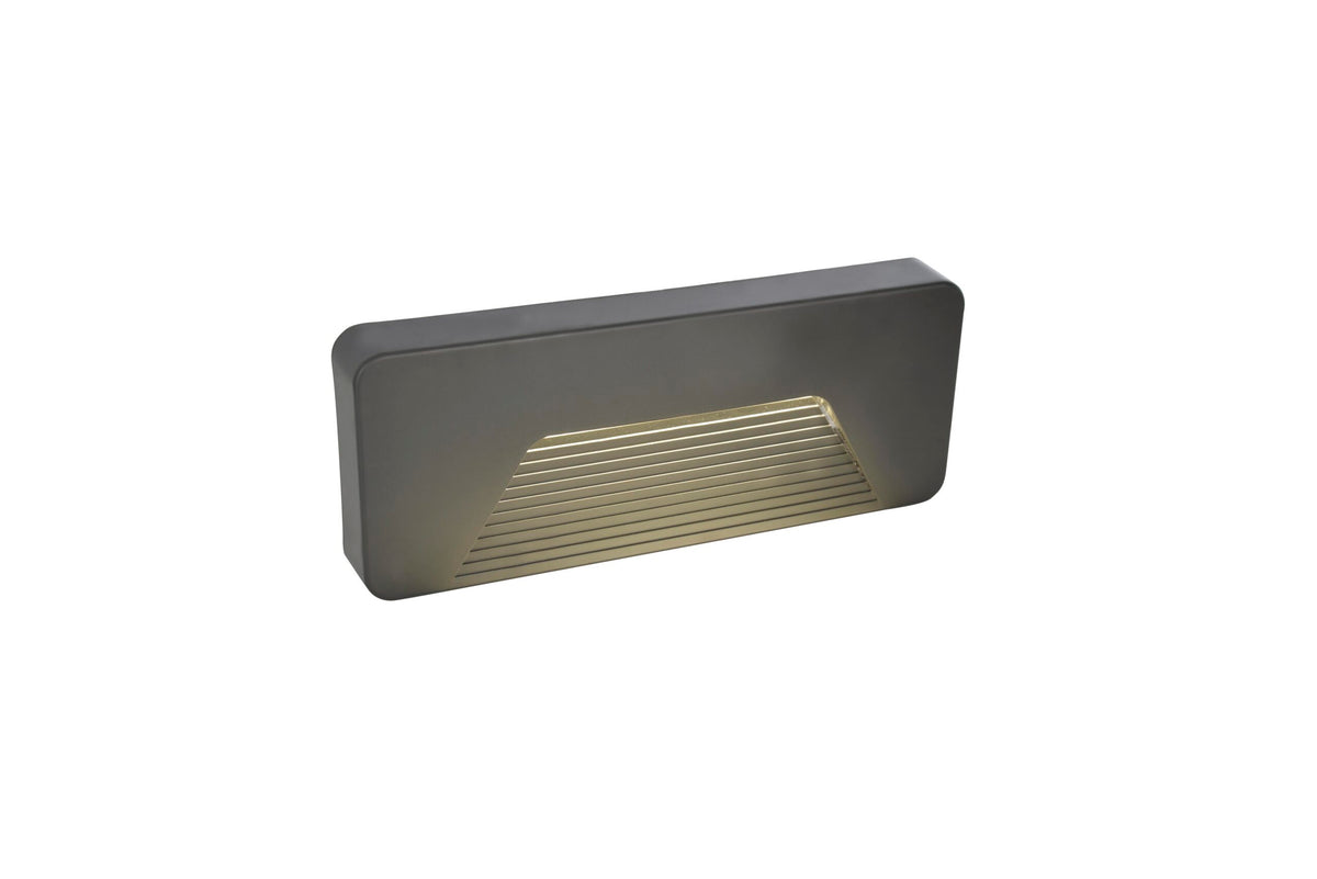 Breez 3 Watt LED Rectangular Surface Brick Wall Light, Anthracite