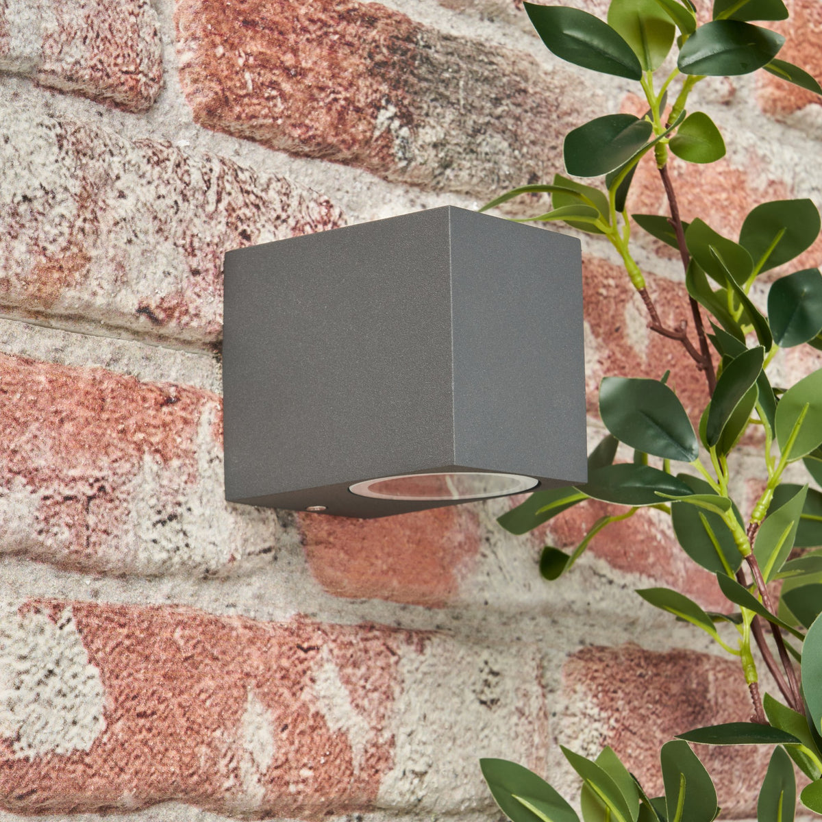 Fleet Outdoor Square Wall Down Light, Anthracite