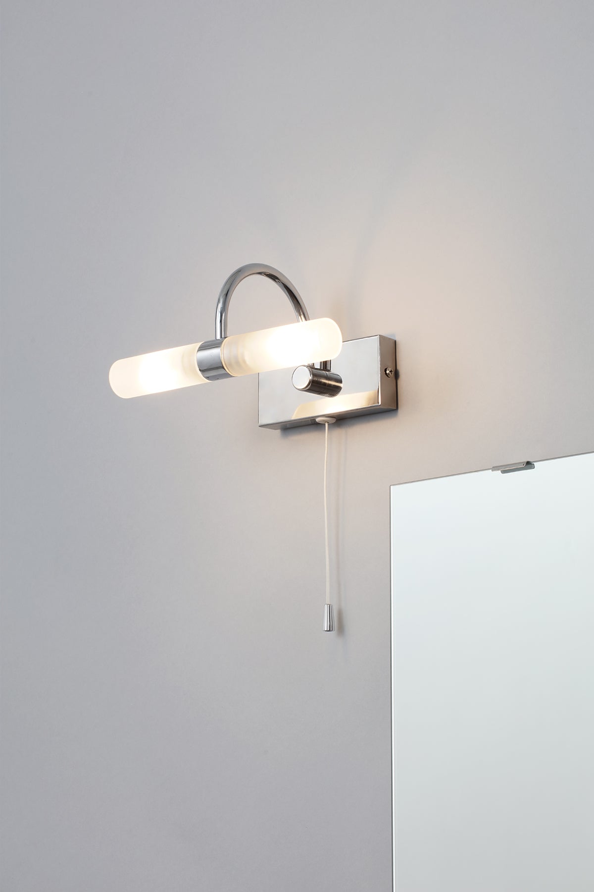 Corvus Bathroom Wall Light, Chrome