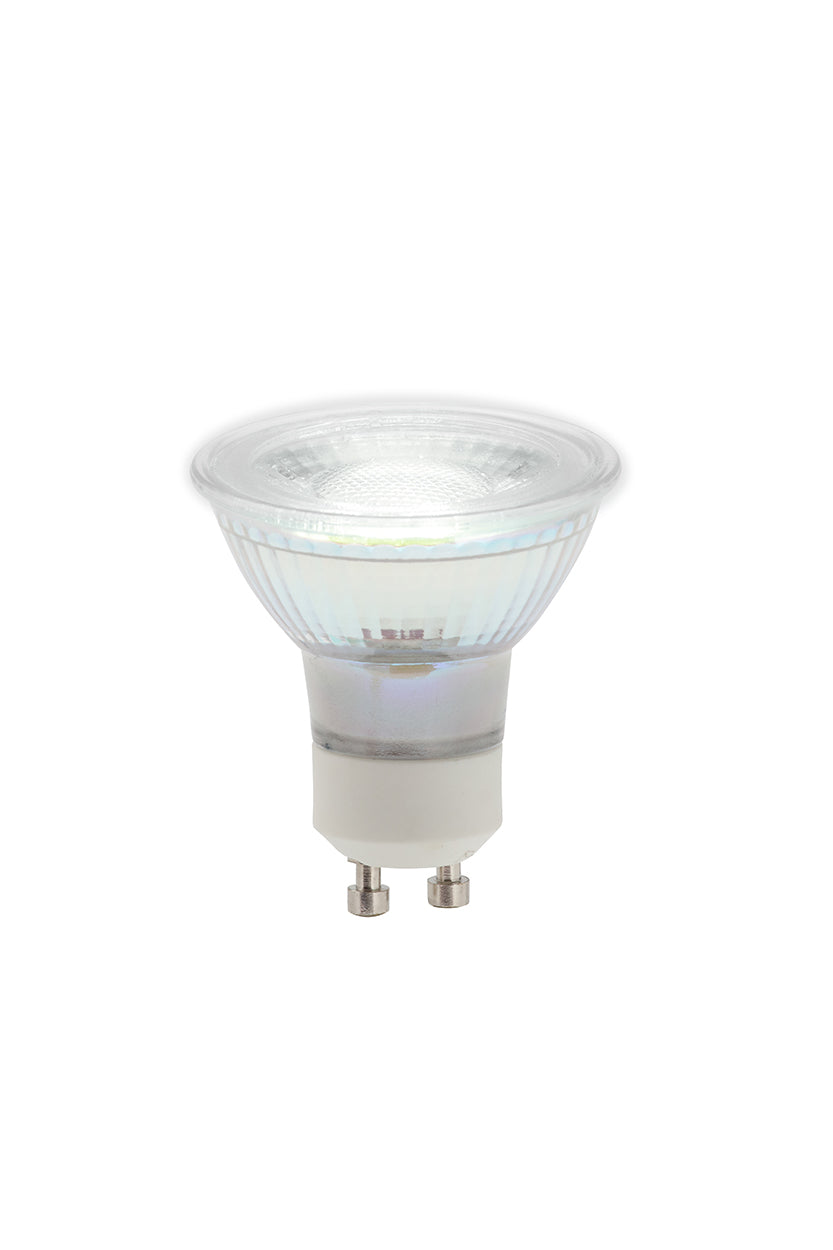 Glass GU10 5w LED 4000k Dimmable Clear