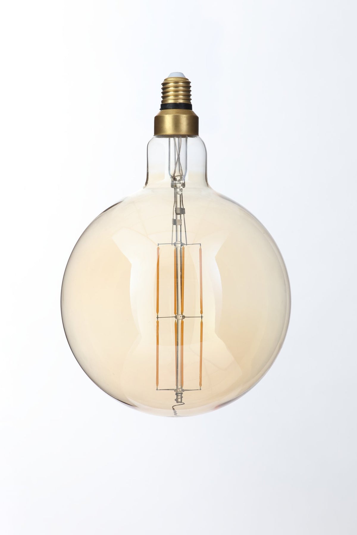 6 Watt LED Oversized Vintage Style E27 Globe Filament Bulb - Amber