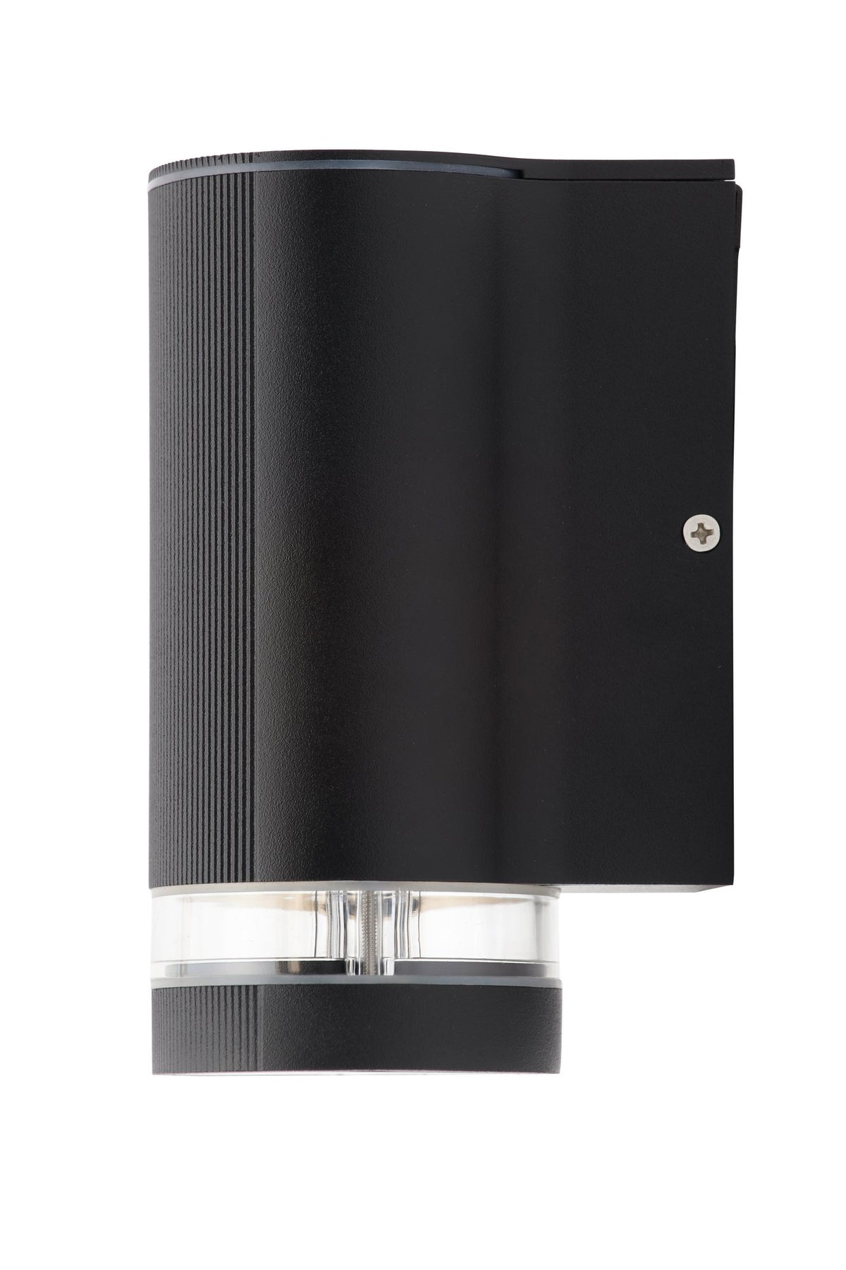 Helix Outdoor Cylinder Wall Light, Black