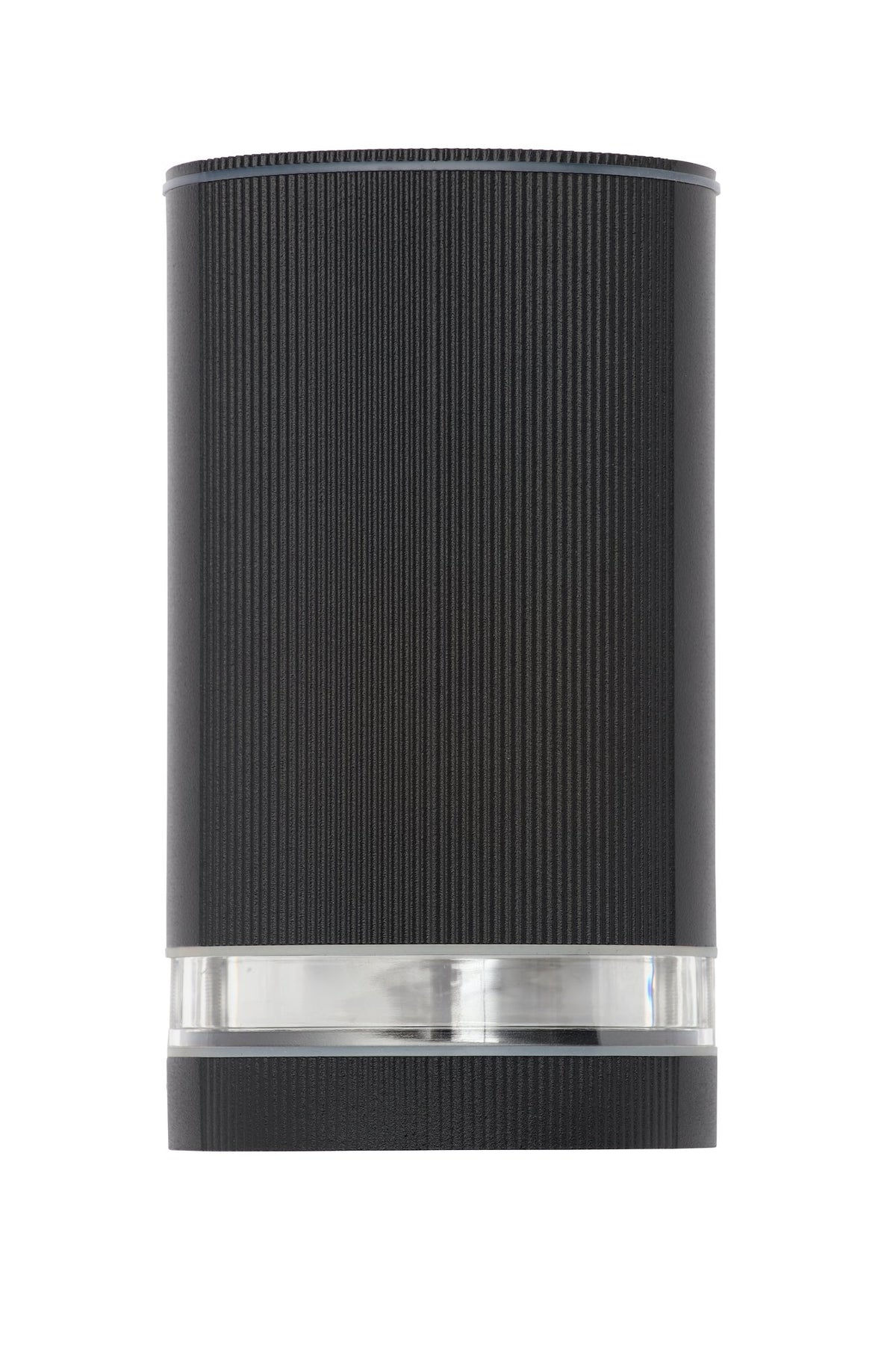 Helix Outdoor Cylinder Wall Light, Black