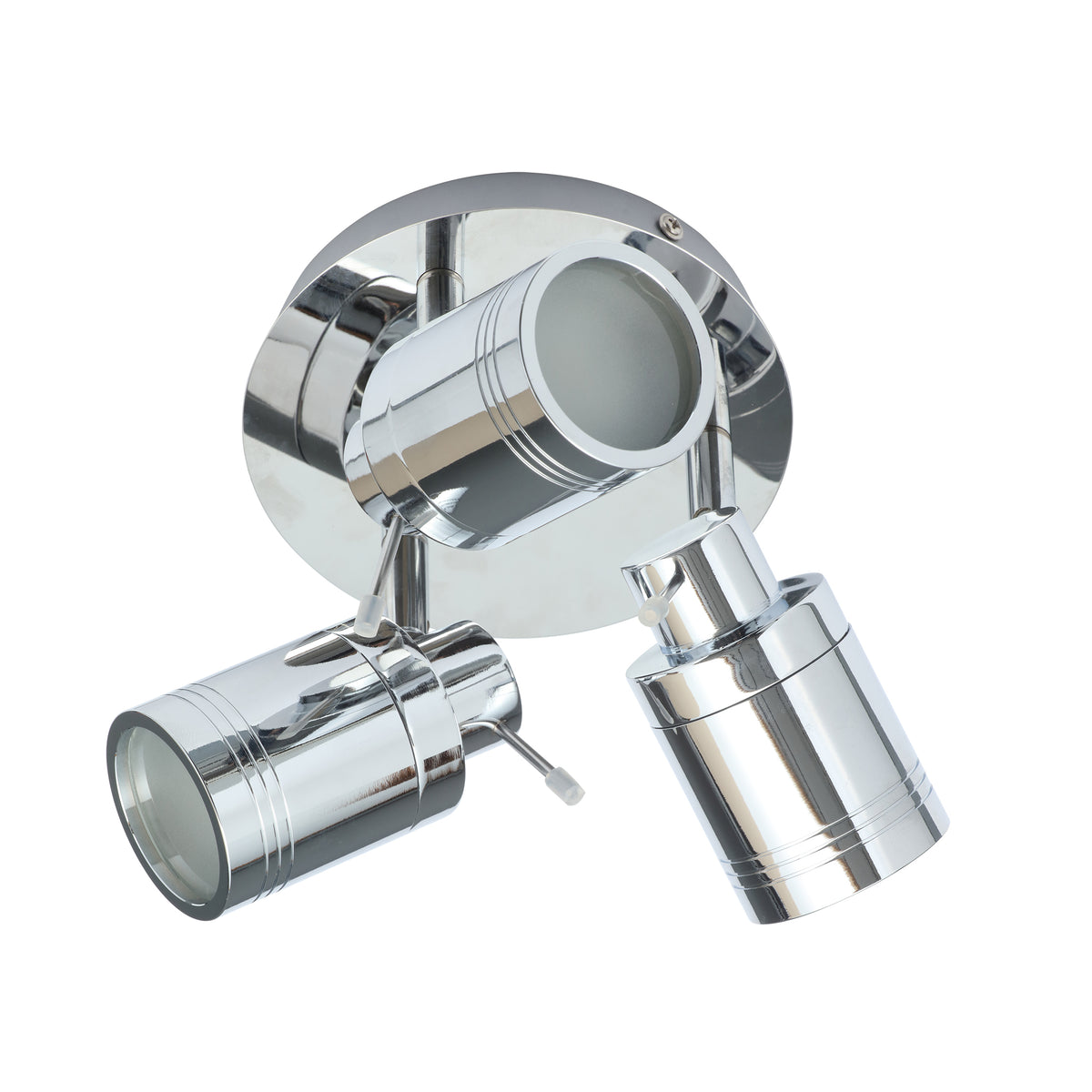 Scorpius Bathroom Ceiling Spotlight Plate, Chrome