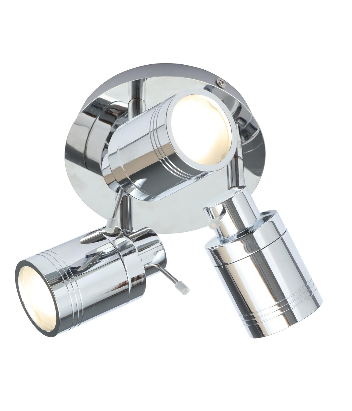 Scorpius Bathroom Ceiling Spotlight Plate, Chrome