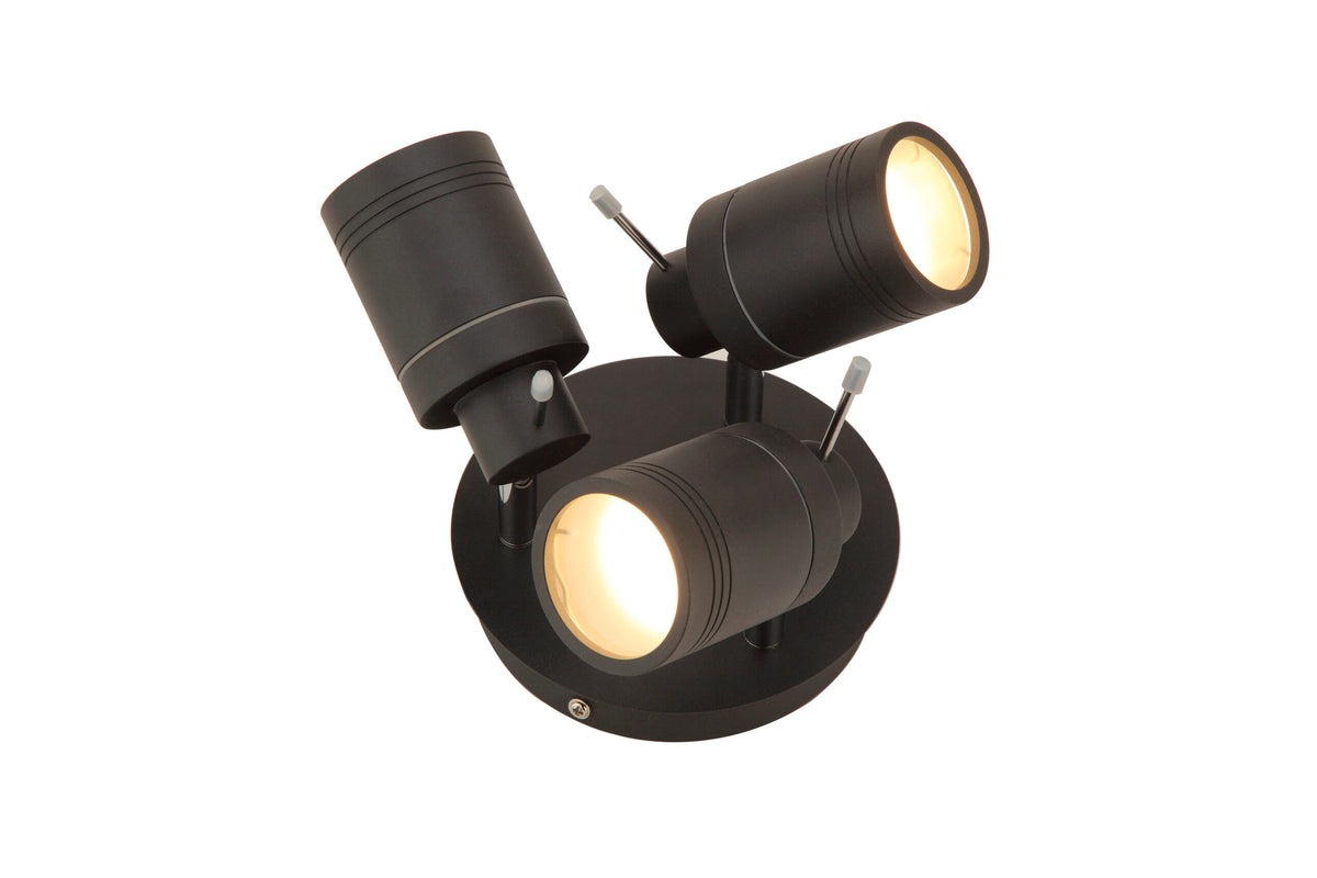 Scorpius Bathroom Ceiling Spotlight Plate, Matt Black
