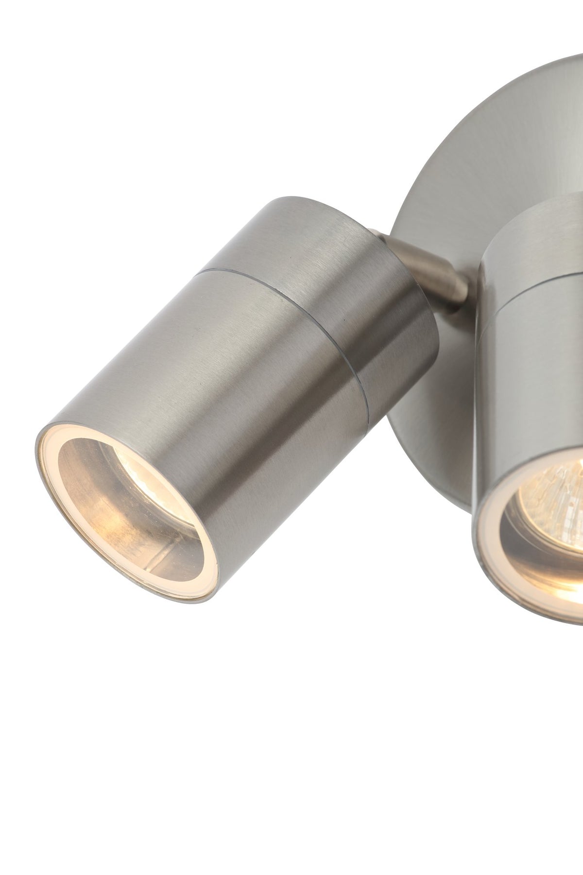 Leto Twin Outdoor Wall Light, Stainless Steel