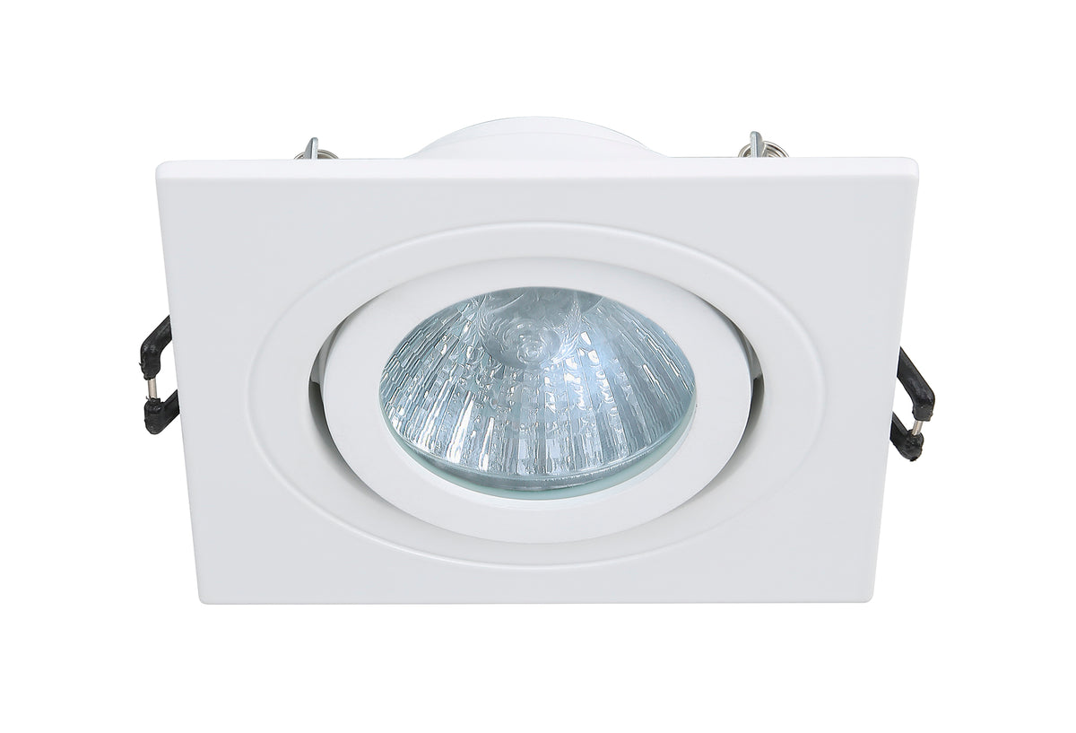 Cali Square IP65 Tiltable Downlight, White