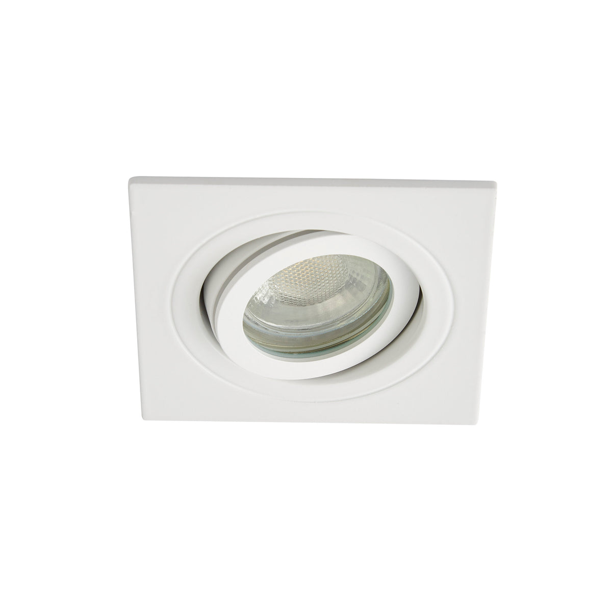 Cali Square IP65 Tiltable Downlight, White