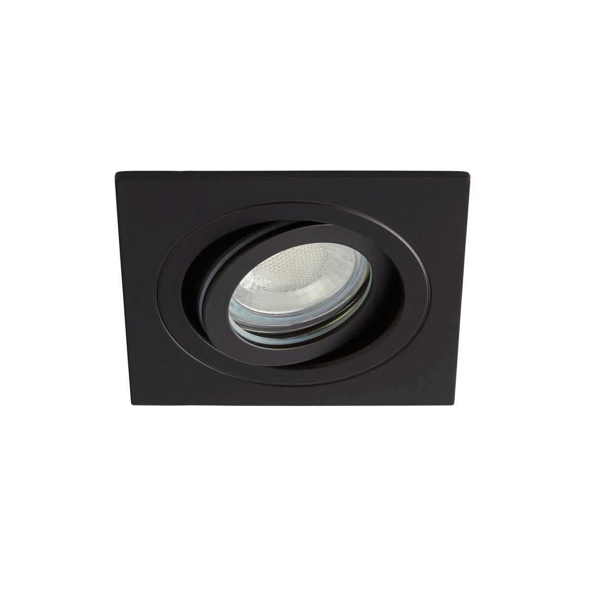 Cali Square IP65 Tiltable Downlight, Matt Black