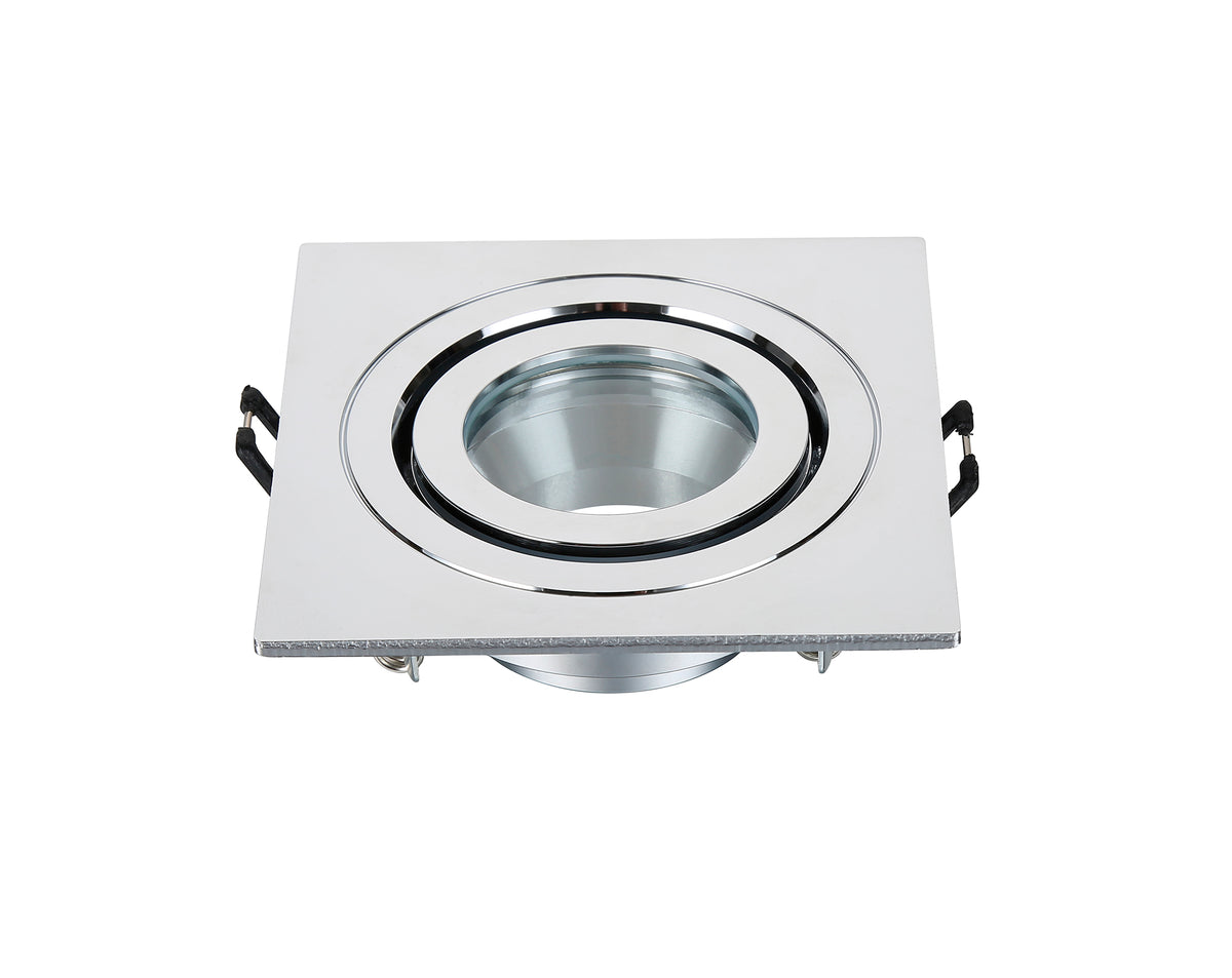 Cali Square IP65 Tiltable Downlight, Chrome