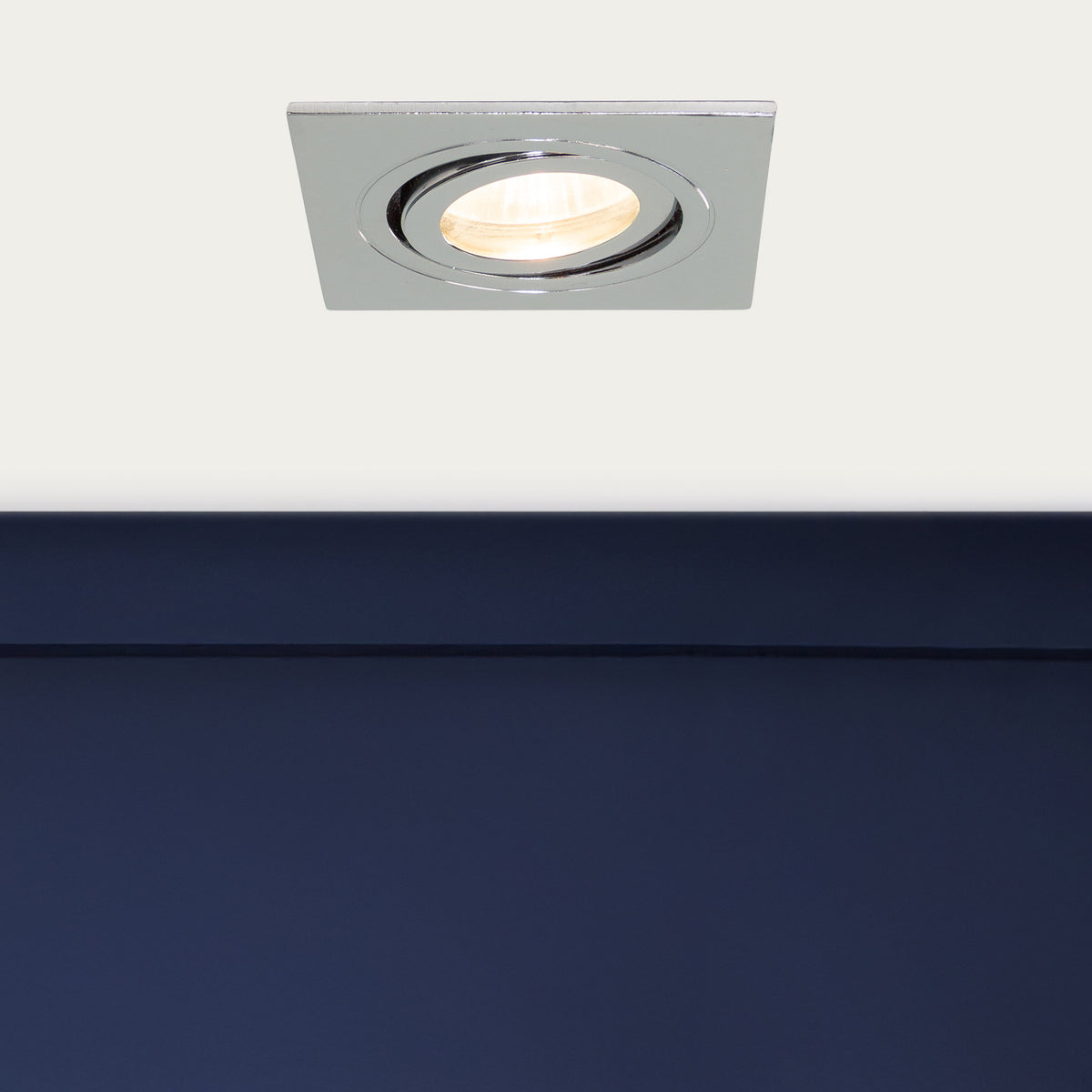 Cali Square IP65 Tiltable Downlight, Chrome